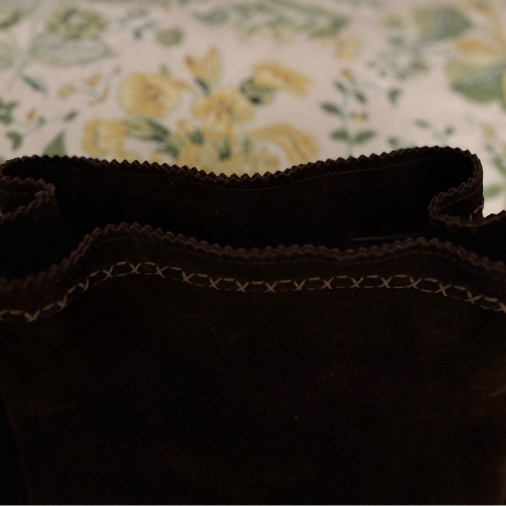 Brown Suede Backpack - Picture 6 of 10
